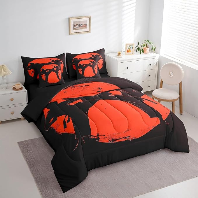 Dark Black Red