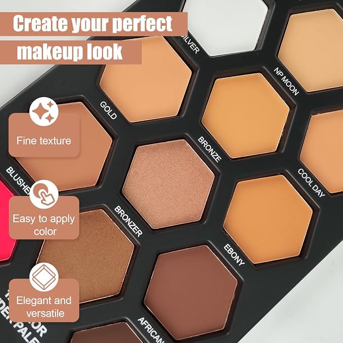 12 Colors Bronzer Contour Palette