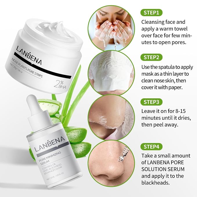 Aloe Pore Strips+Pore Serum