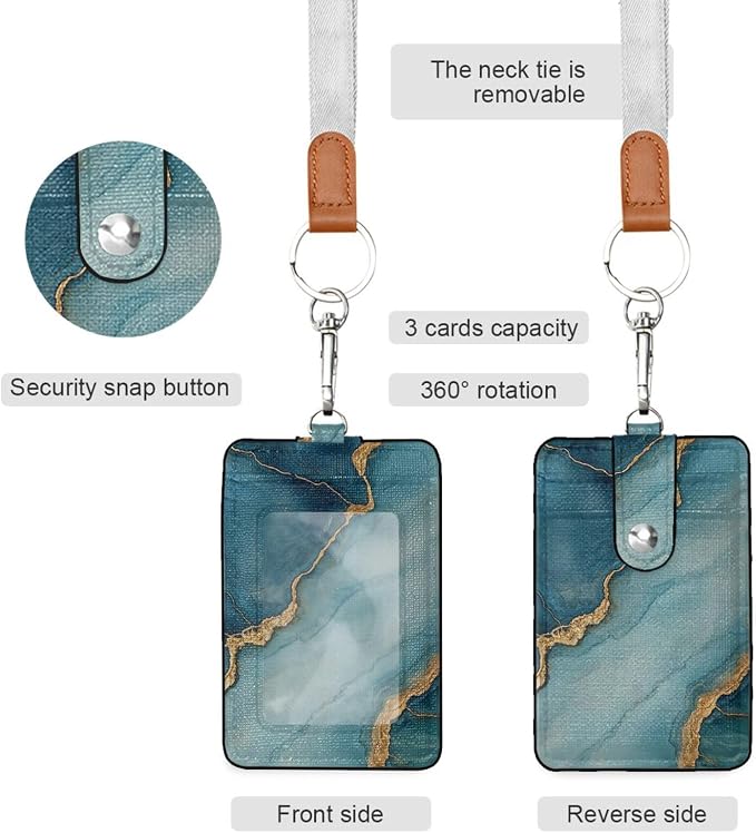 Marble Navy Blue Turquoise