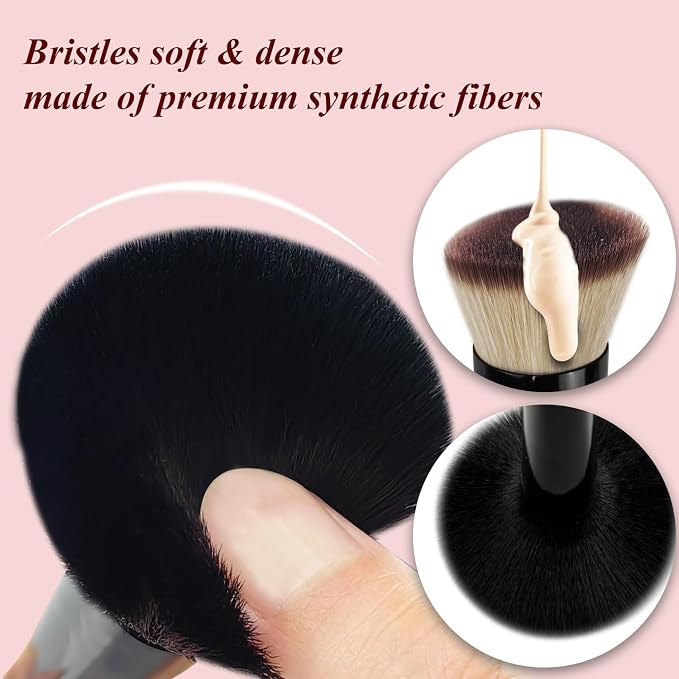 4 in 1 makeup brush-Black-1pcs