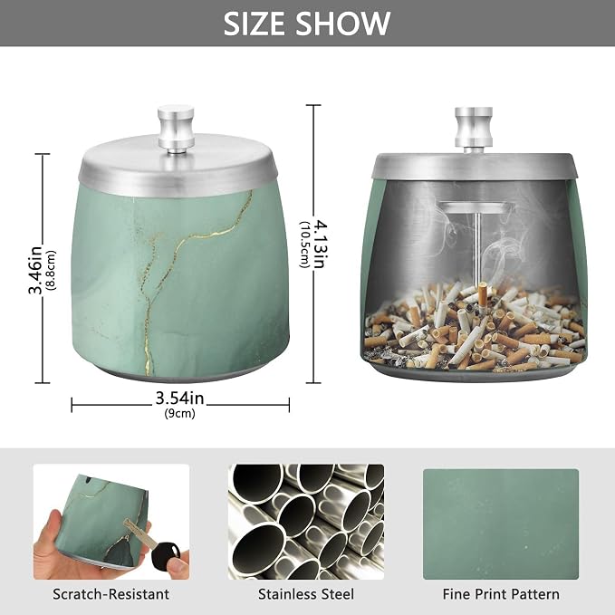 Marble Sage Green Black