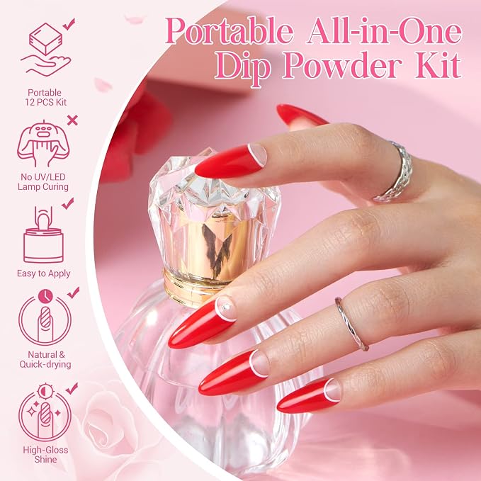 Clear Black Pink Red