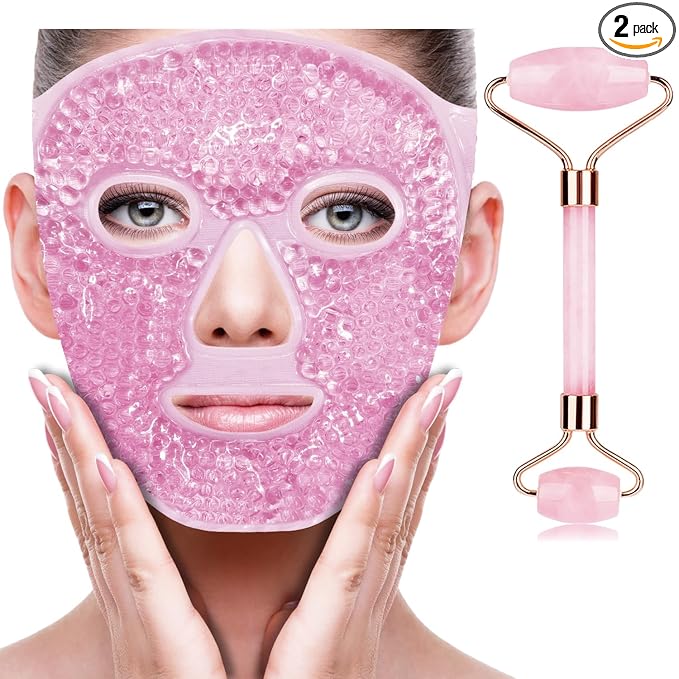 Pink(face Mask+jade Roller)
