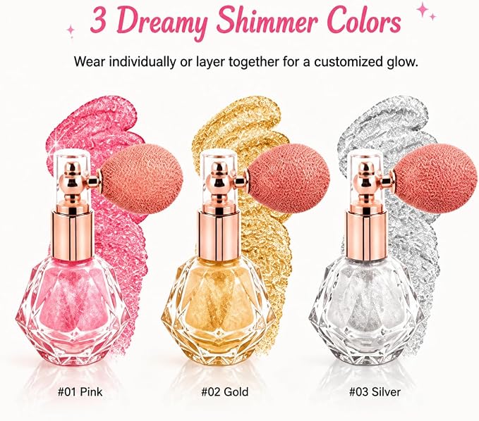 Silver, pink, gold