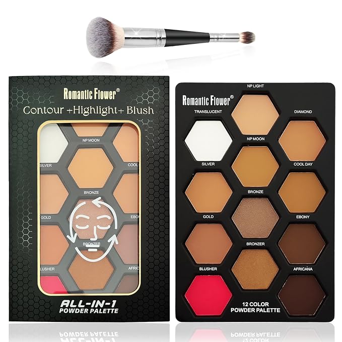12 Colors Bronzer Contour Palette
