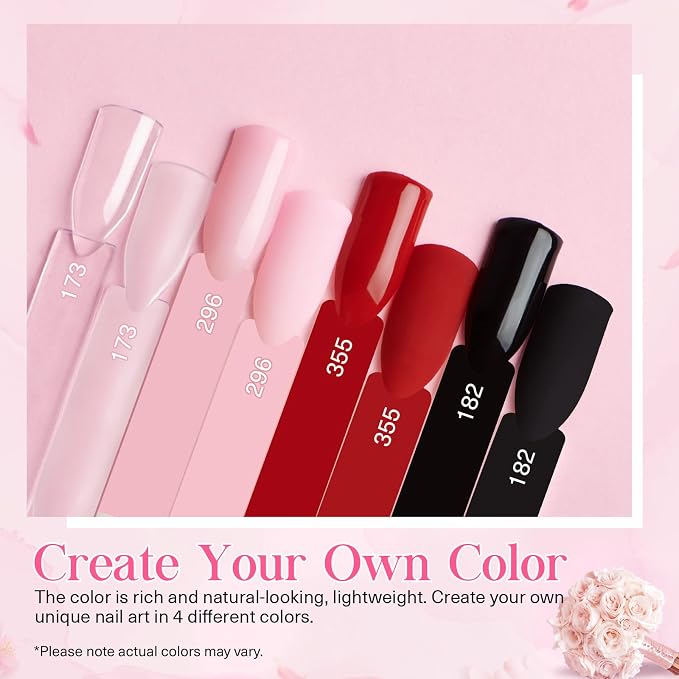 Clear Black Pink Red