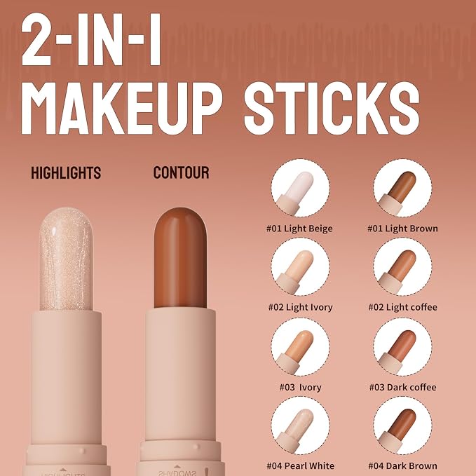 Pearl White Dark Brown
