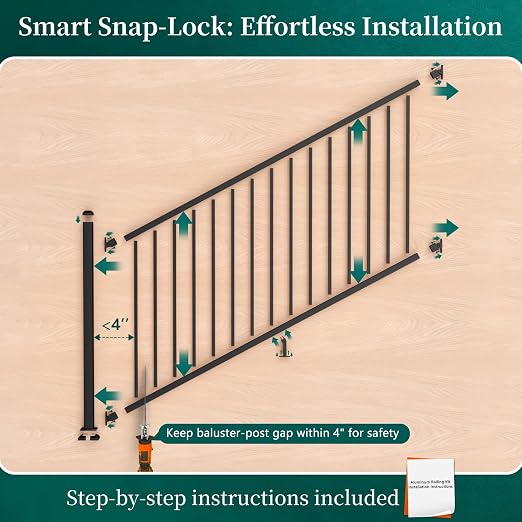 Stair 6ft - 1 Panel 1 Post