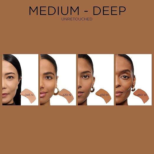 500 Suede W: deep skin with warm/yellow undertones