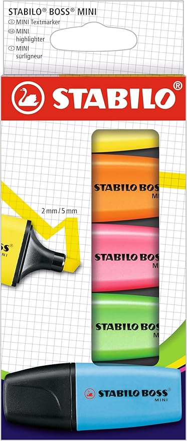 Yellow, Orange, Pink, Green, and Blue