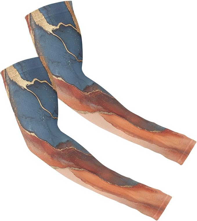 Marble Terracotta Navy Blue