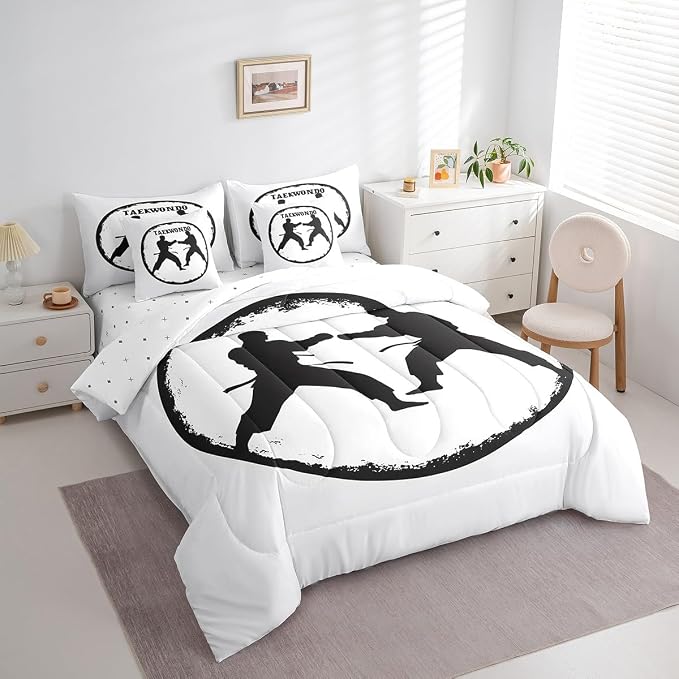 White and Dark Black