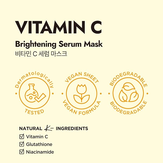 Vitamin C Serum Sheet Mask -5pk