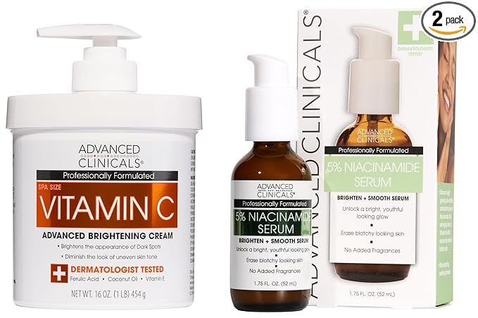 Vitamin C Cream + 5% Niacinimide Serum Set