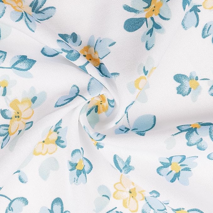 Yellow Blue Floral