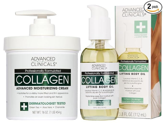 Collagen Cream + Collagen Body Oil Set