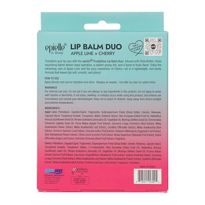 Apple Lime Cherry Balm Duo