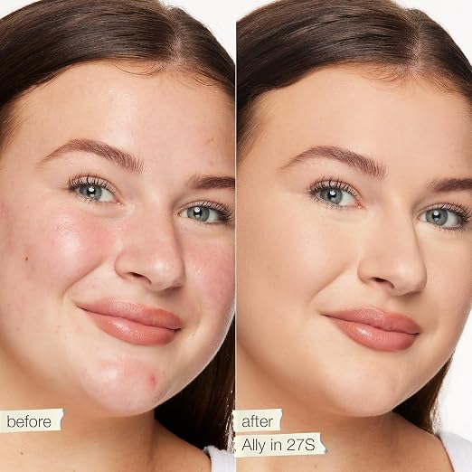 27S light-medium sand (light to medium skin with warm, golden undertones)