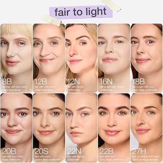 20B light beige (light skin with cool, pink undertones)