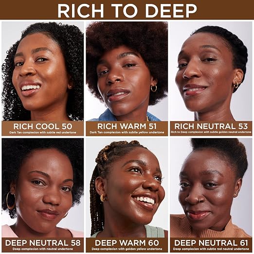 61 Deep Neutral (deep complexion with subtle red neutral undertone)