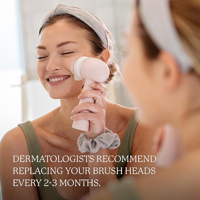 Vanity Planet Facial Cleansing Brush Replacement Heads, Raedia 2.0-3 Interchangeable Replacement Bru