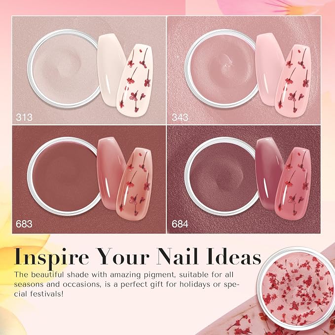 Dried Flower Jelly Nude Brown