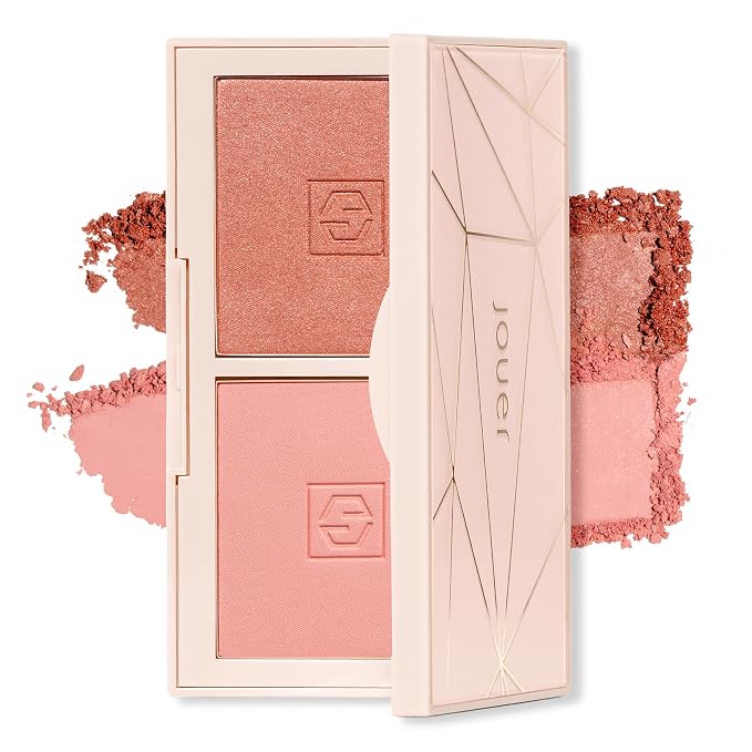 Marigold​: shimmering warm​ golden peach​ / Rose Petal: shimmering cool​ light coral​ (De Luxe Mini)