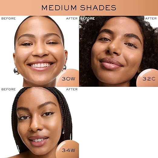 30W: Medium Skin with Warm Peachy Undertones