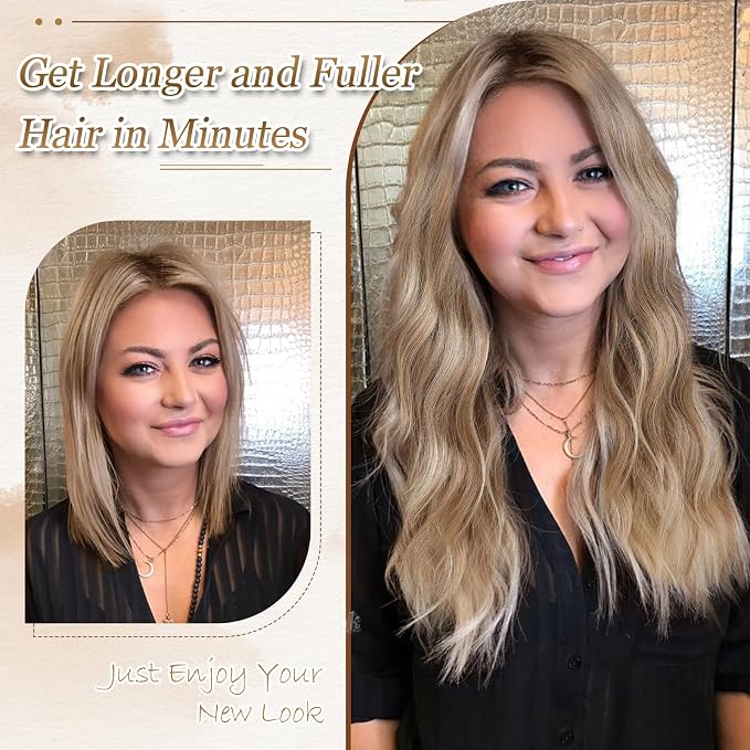 Light Brown with Blonde Highlights