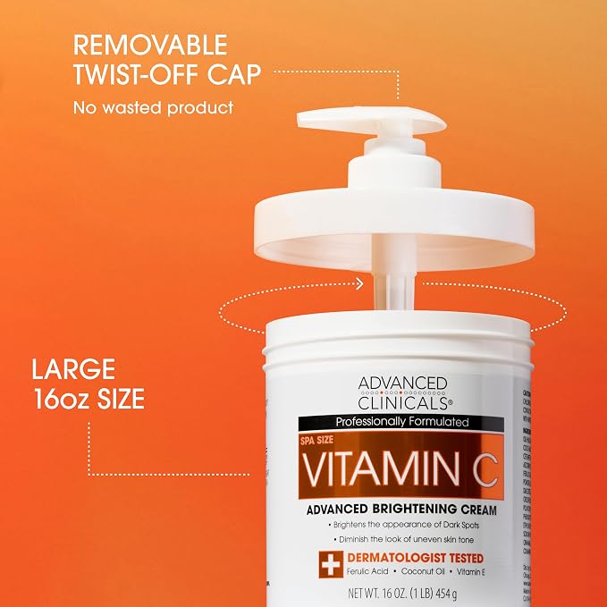 Vitamin C Cream + Collagen Body Oil Set