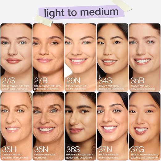 35N medium neutral (medium skin with a balance of warm & cool undertones)