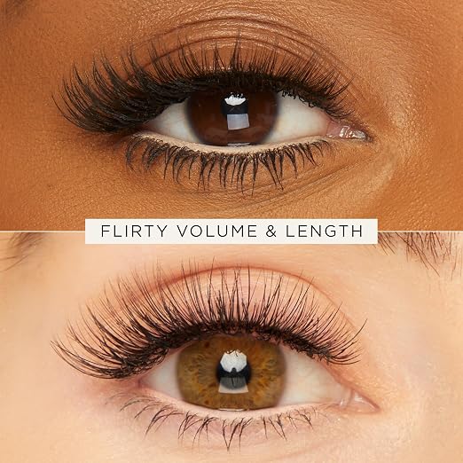 nude eyeliner & black false lashes