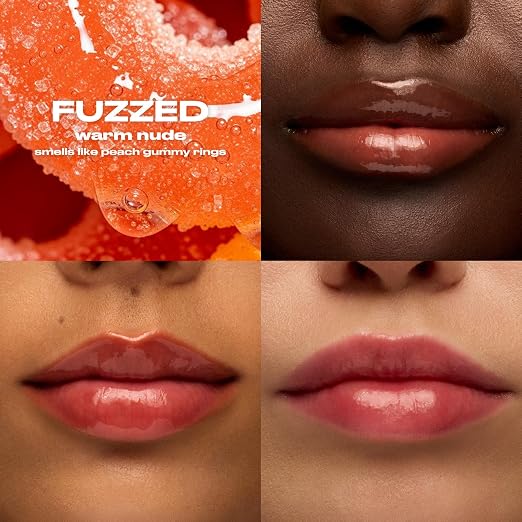 Fuzzed (peach gummy rings) - Warm Nude Peach, Low Stain