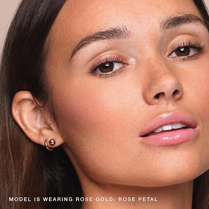 Marigold​: shimmering warm​ golden peach​ / Rose Petal: shimmering cool​ light coral​ (De Luxe Mini)