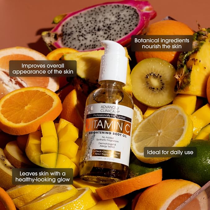 Vitamin C Cream + Collagen Body Oil Set