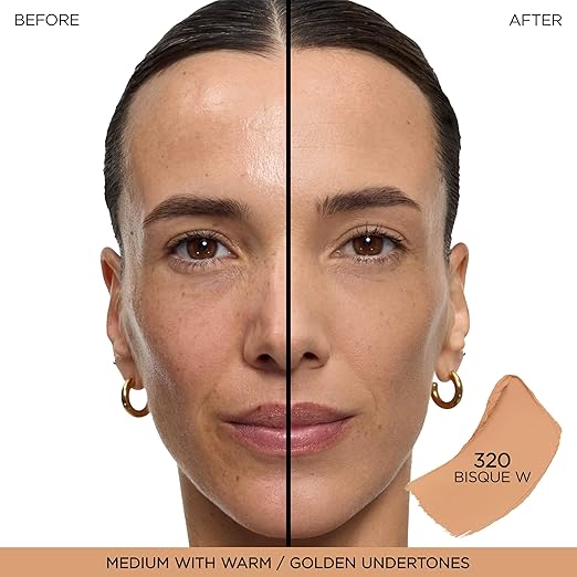 320 Bisque W: medium skin with warm/golden undertones