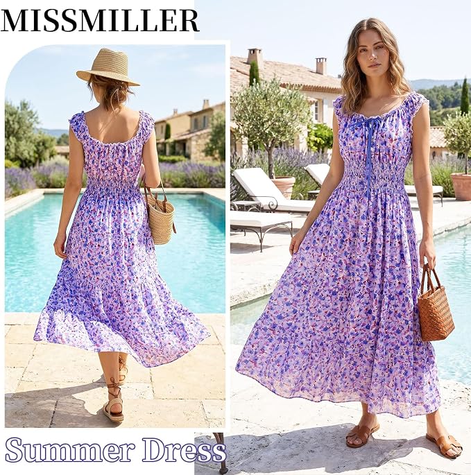 Blue Purple Floral