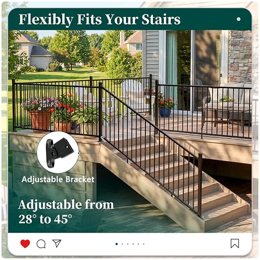 Stair 8ft - 2 Panel 2 Post
