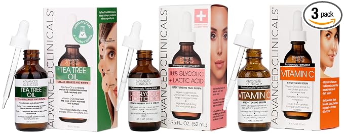 Tea Tree + Vitamin C + 10% Glycolic Set