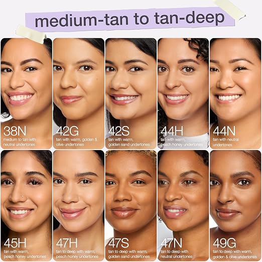 44H tan honey (tan skin with warm, peach undertones)