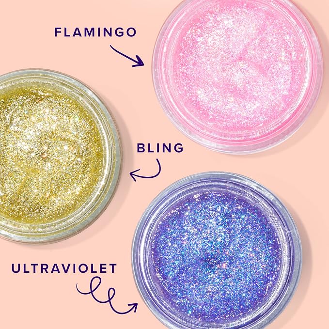Ultraviolet, Flamingo, Bling - 3 Pack