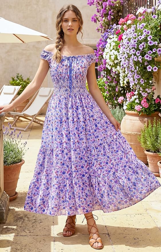 Blue Purple Floral