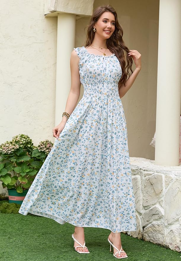 Yellow Blue Floral