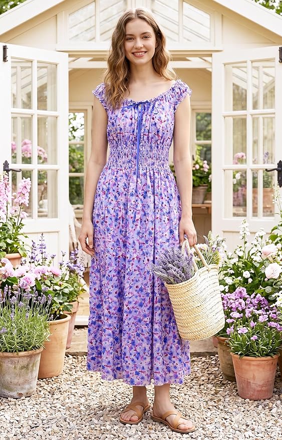 Blue Purple Floral